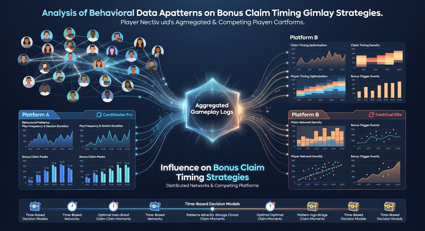 Dashboard view of aggregated gameplay logs showing player activity timelines and bonus interaction metrics across digital card platforms