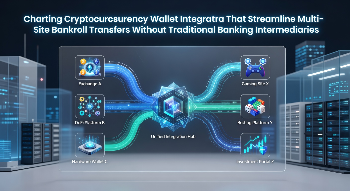Dashboard view of synchronized cryptocurrency wallets managing bankrolls across several online poker sites