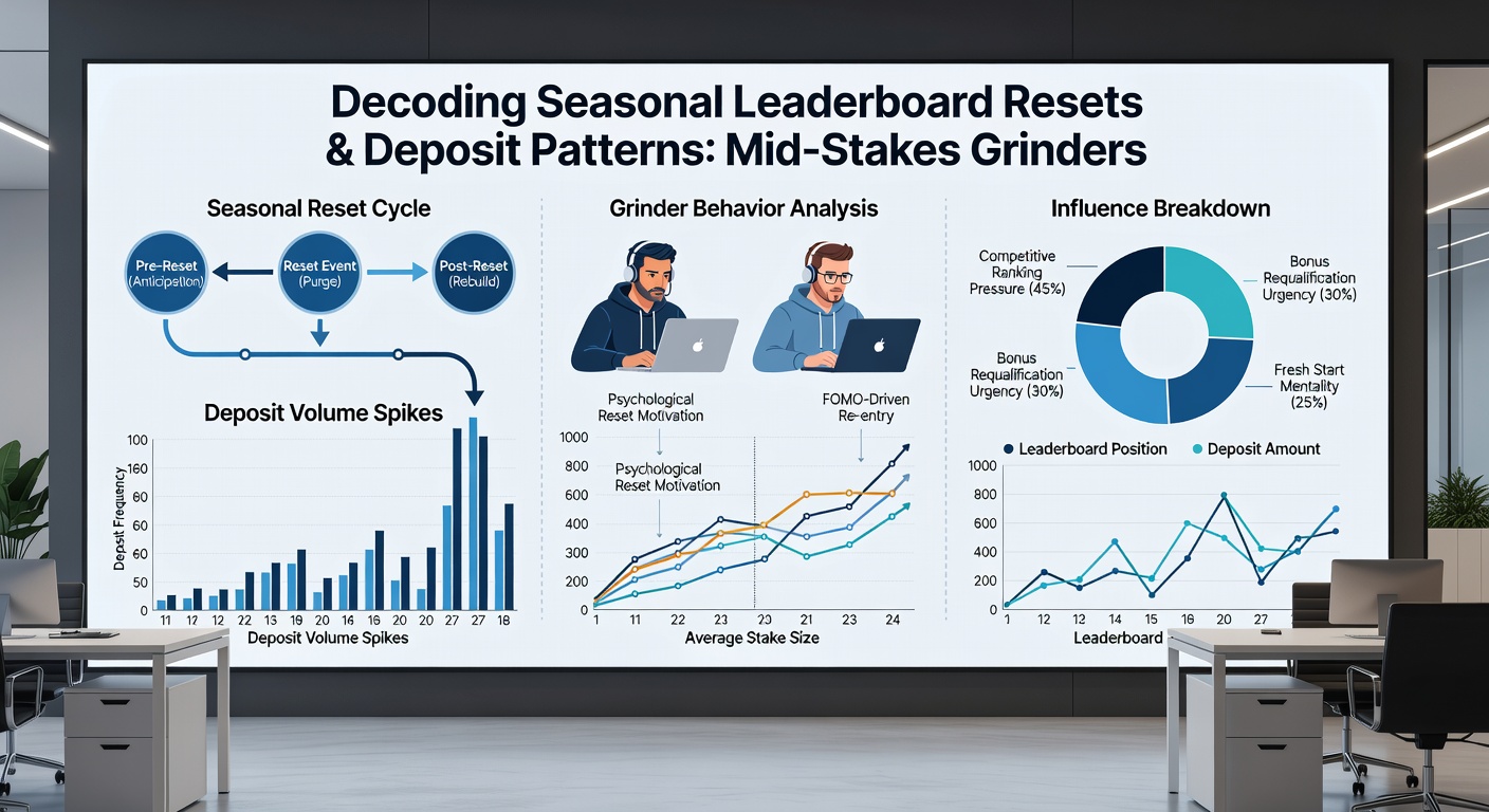 Comparison chart showing deposit fluctuations during poker leaderboard seasons
