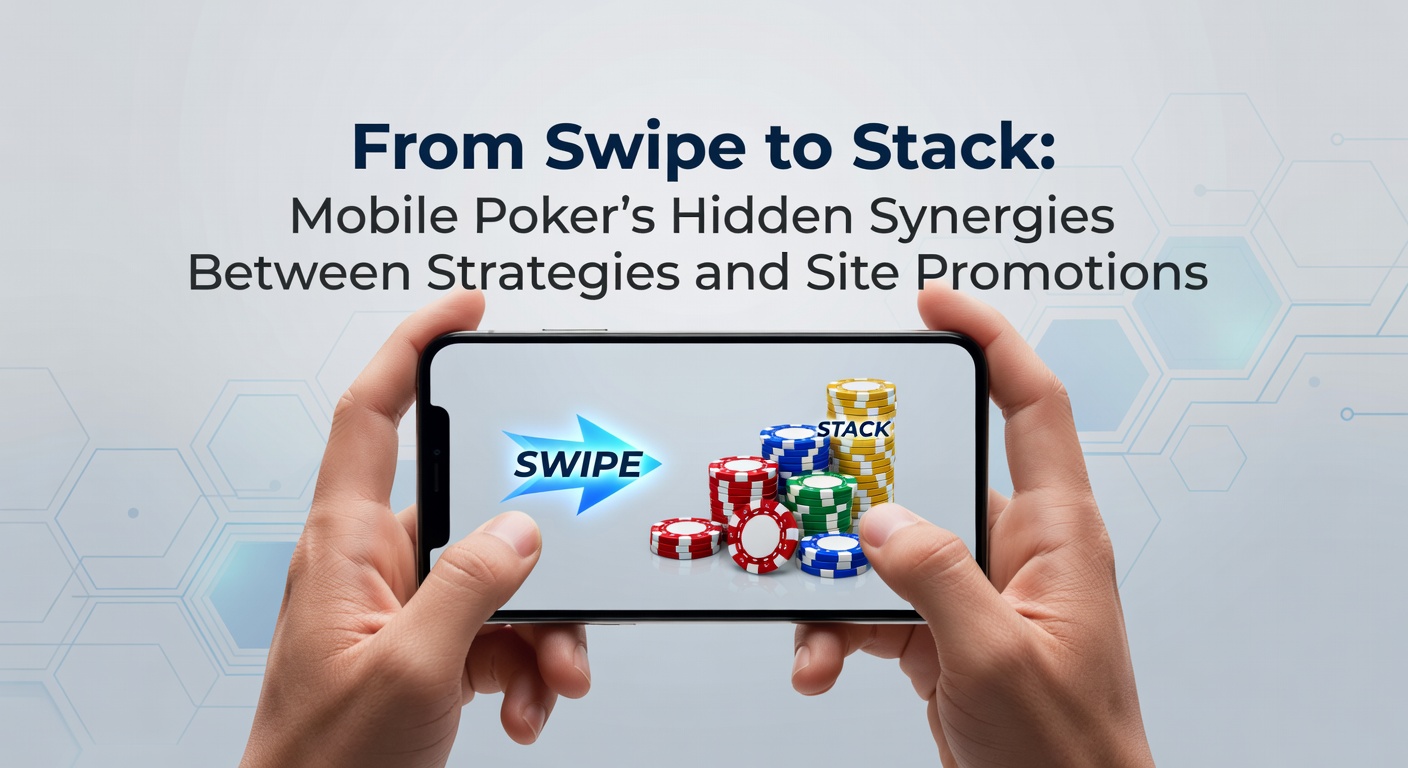 Smartphone displaying a mobile poker app interface with cards and chips on screen, highlighting quick-access tournaments