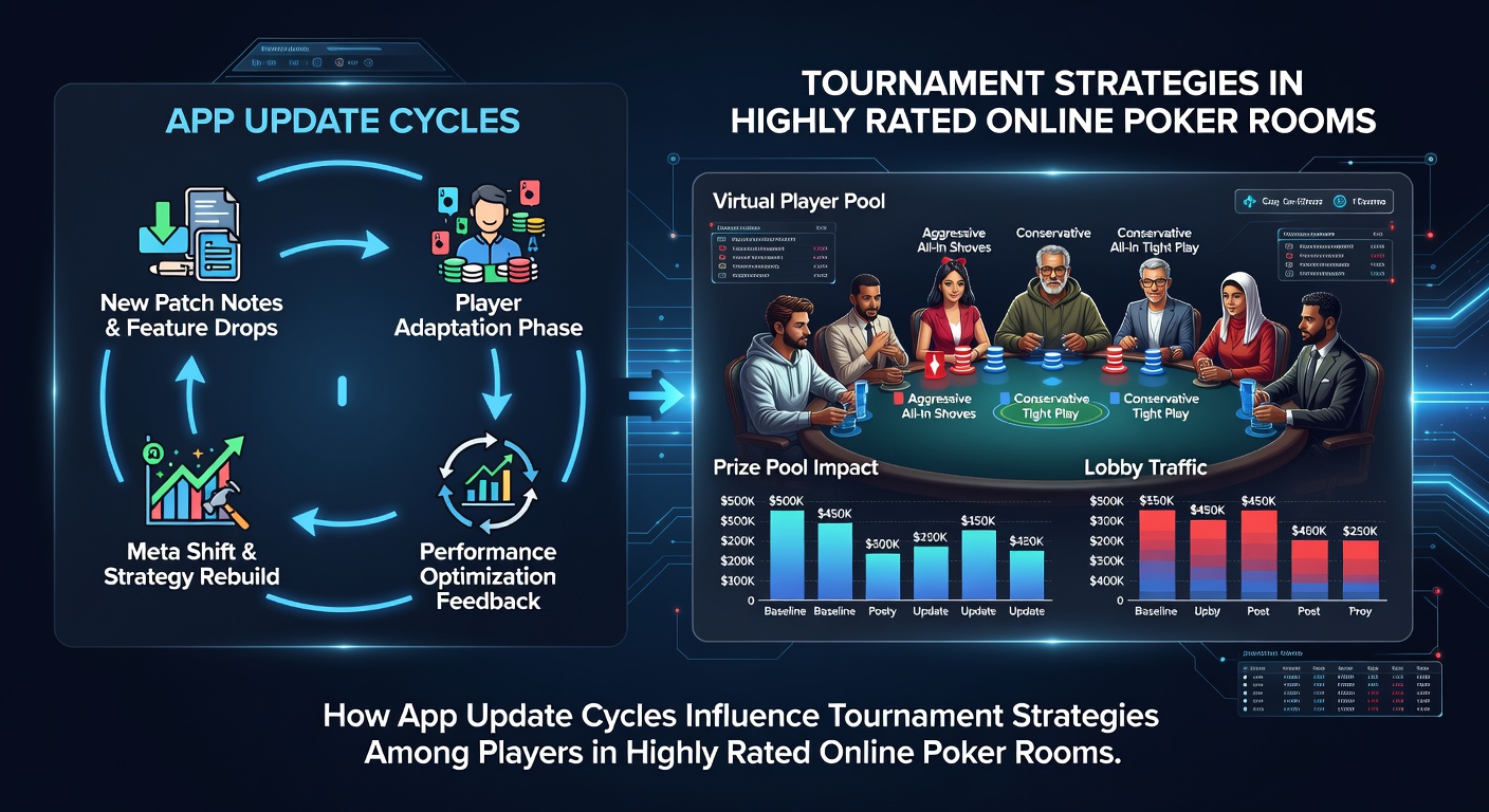 Players reviewing poker app interfaces during a major tournament update cycle in 2026