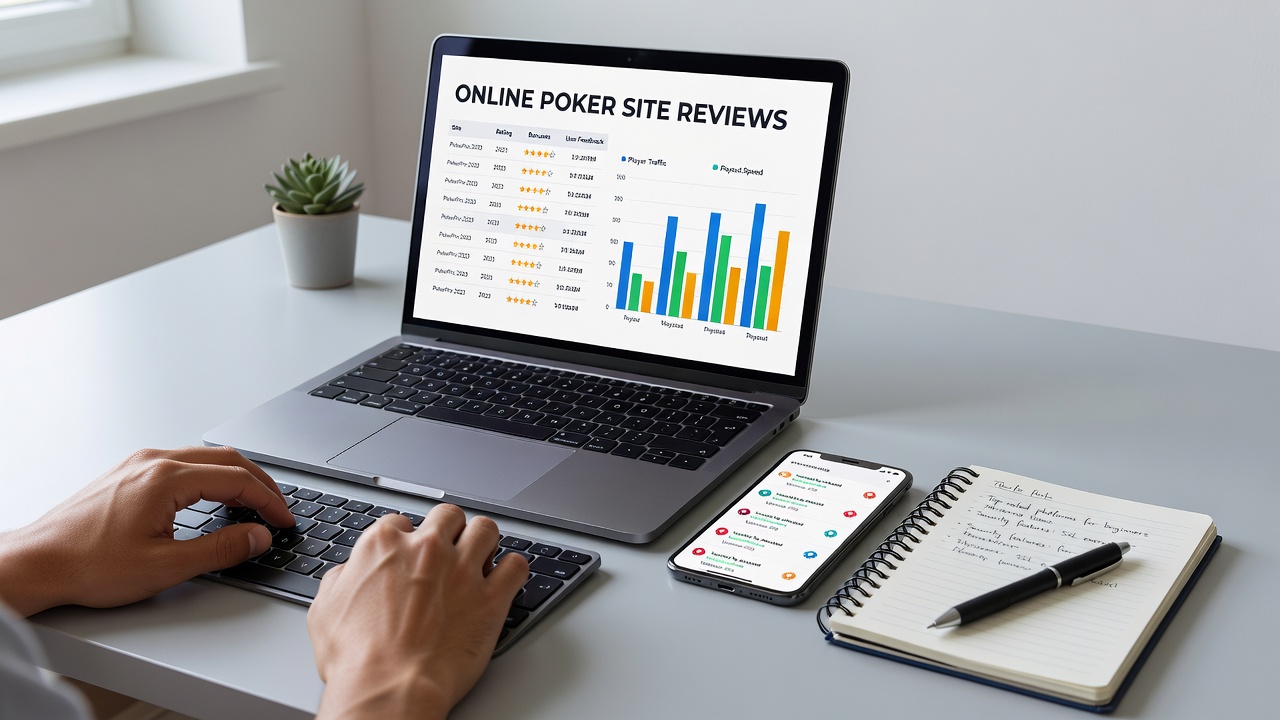 Comparison chart of poker site security features and support response metrics