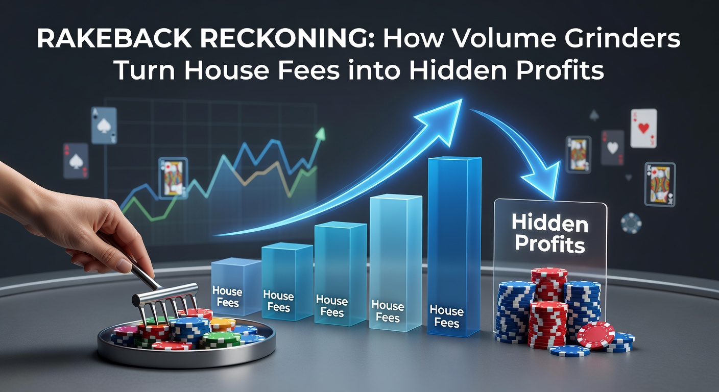 Chart illustrating rakeback percentages across major online poker sites, highlighting returns for high-volume play